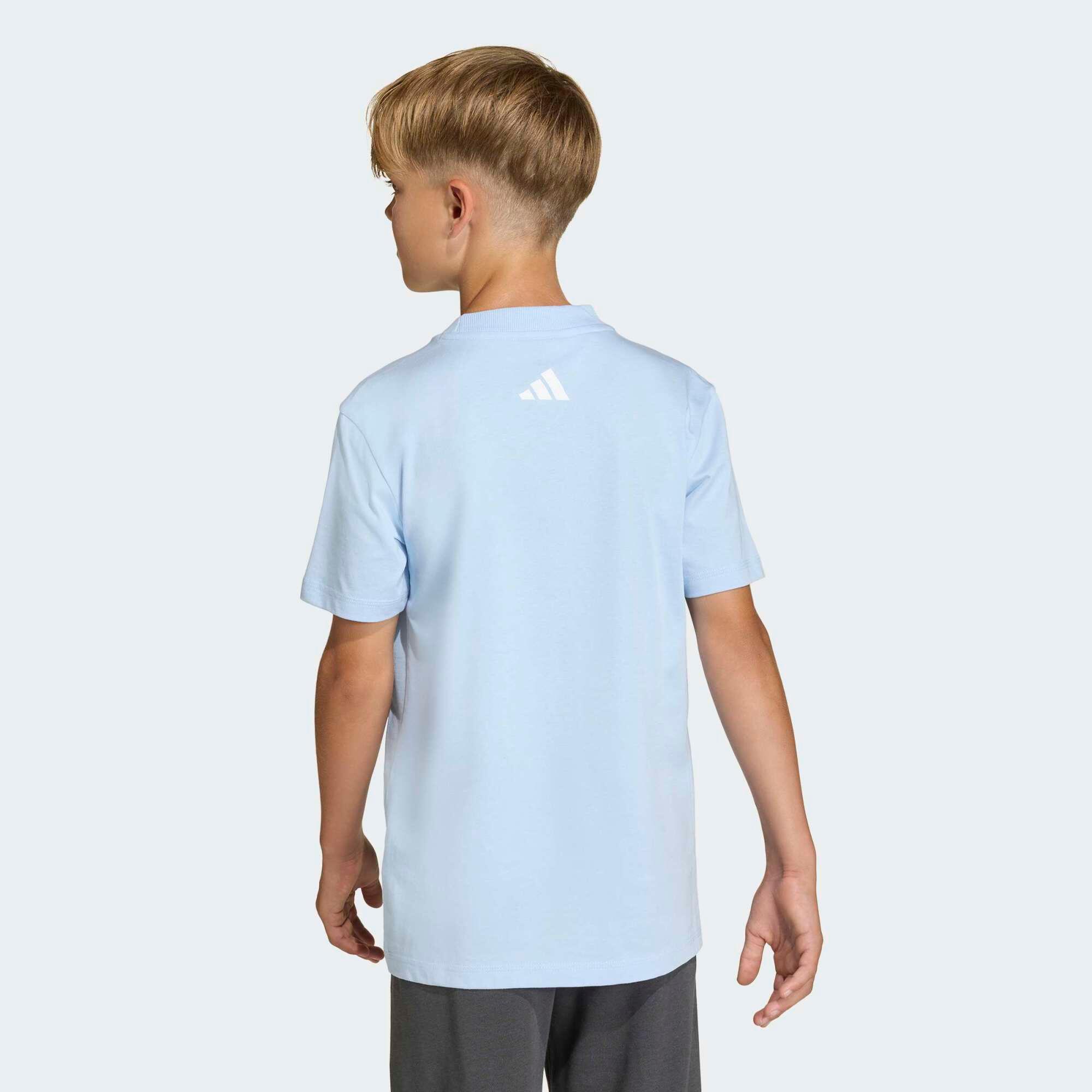 T-shirt en coton pour enfant, bleu clair 4/5