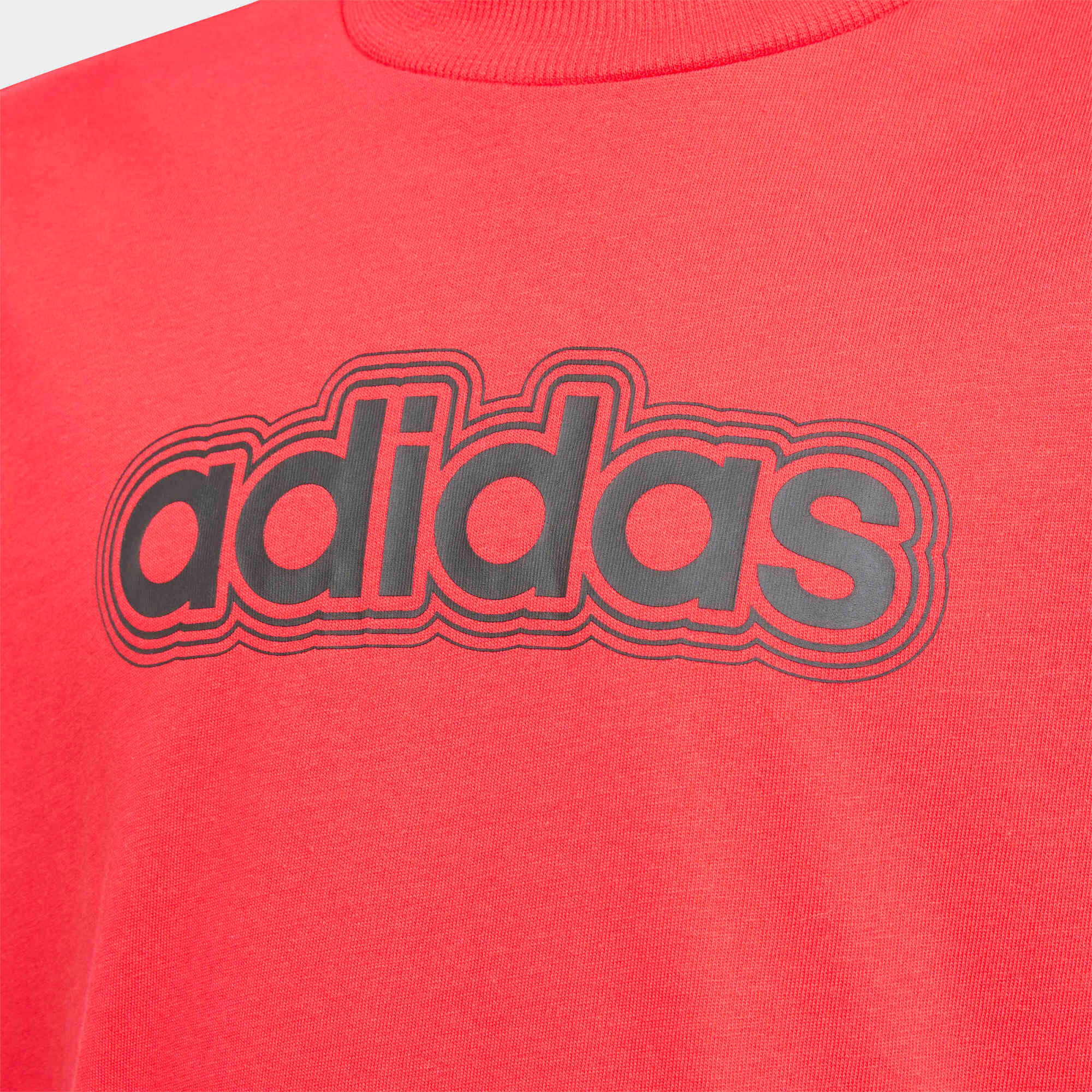 T-shirt en coton pour enfant, rouge 3/4