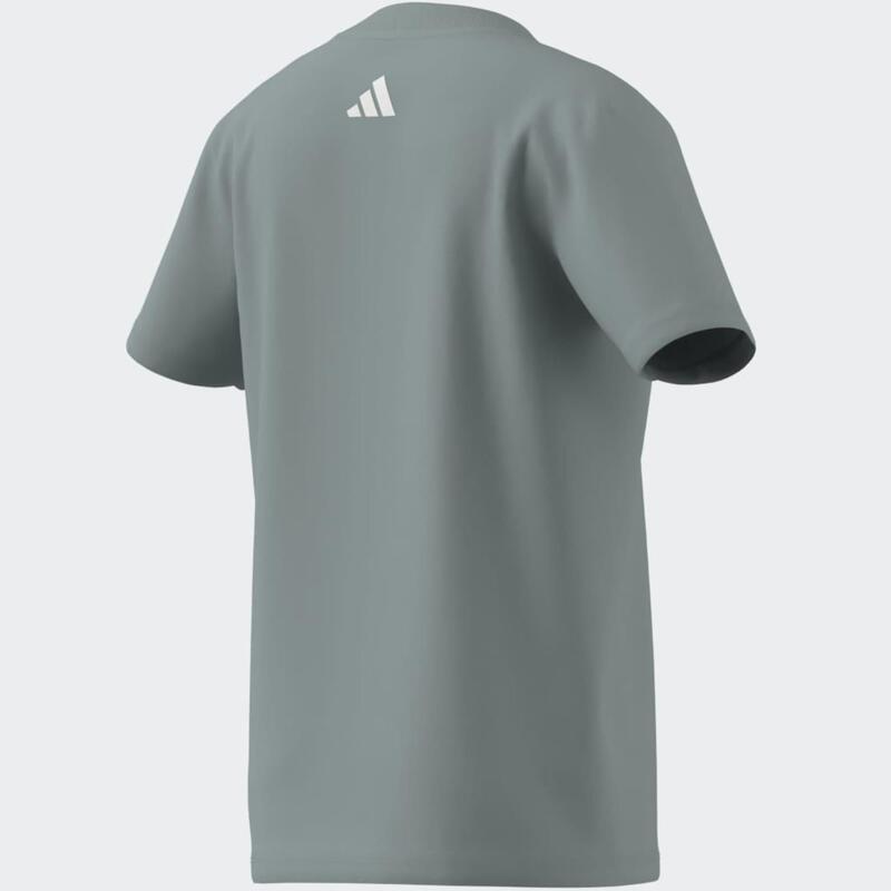 Tricou ADIDAS din bumbac, verde, copii