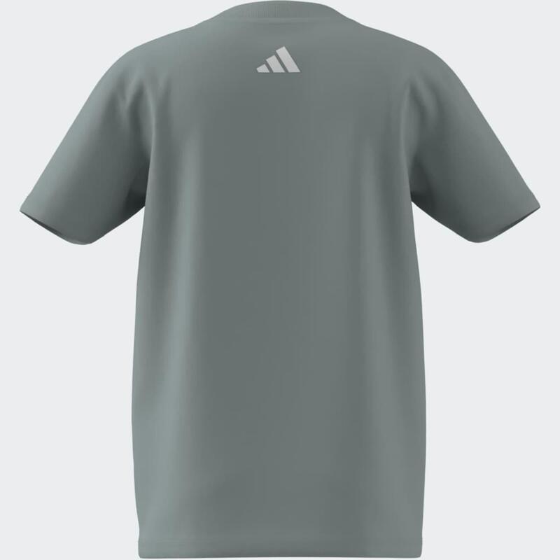 Tricou ADIDAS din bumbac, verde, copii