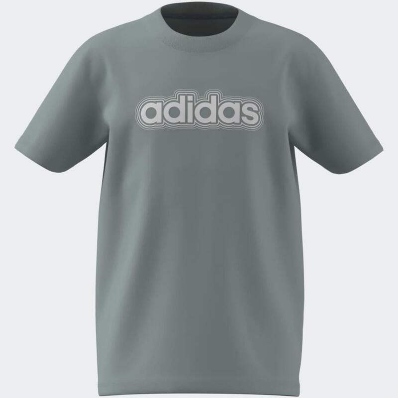Tricou ADIDAS din bumbac, verde, copii