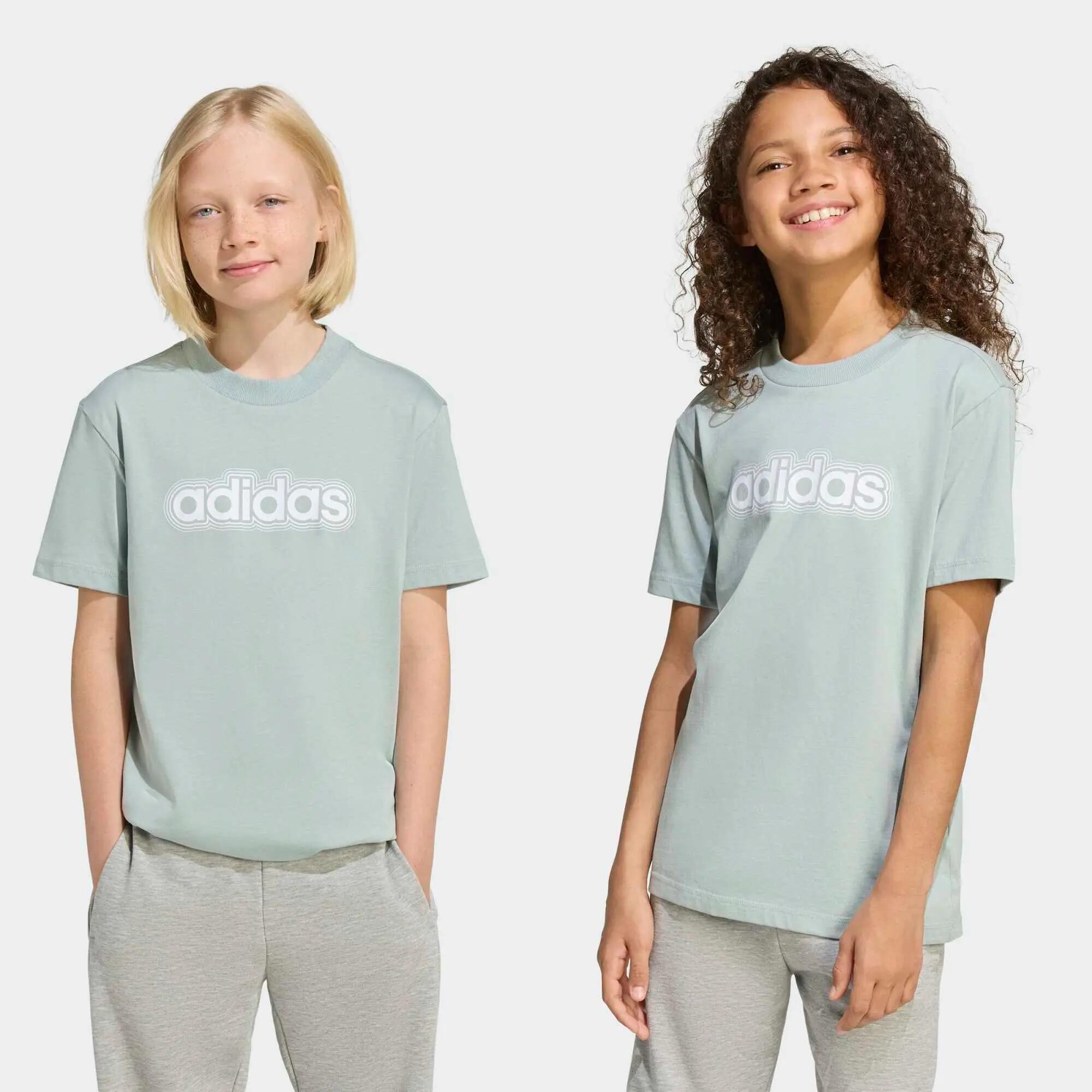 T-shirt ADIDAS bambino ginnastica regular fit cotone verde 8/8