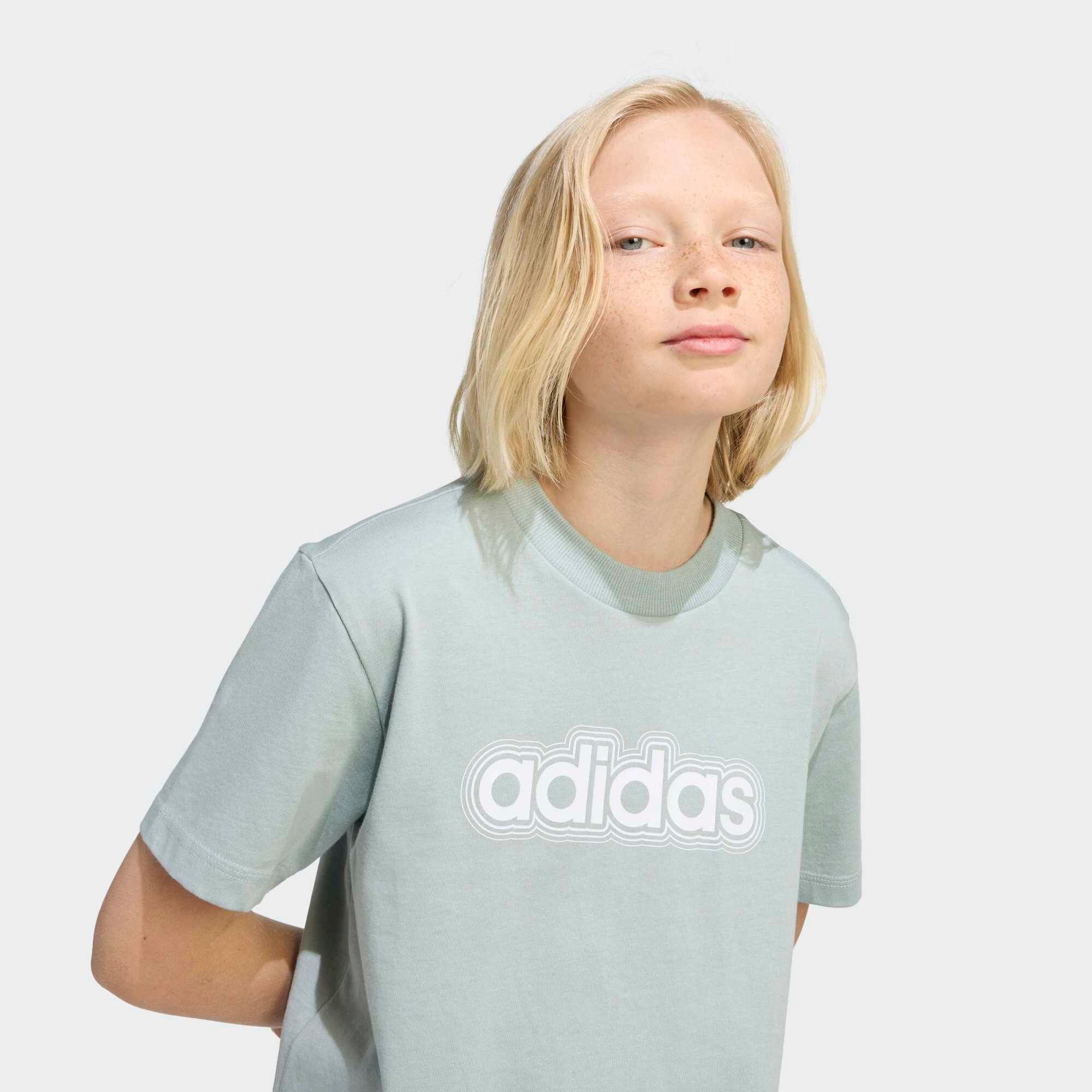 Camiseta Niños Verde Algodón 3/4