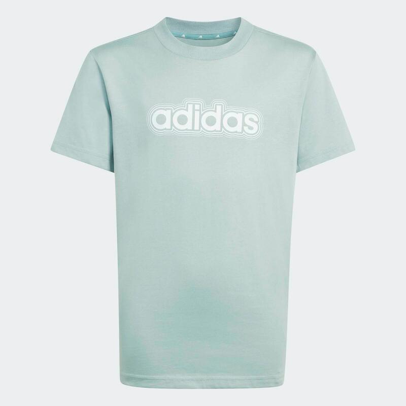 Tricou ADIDAS din bumbac, verde, copii