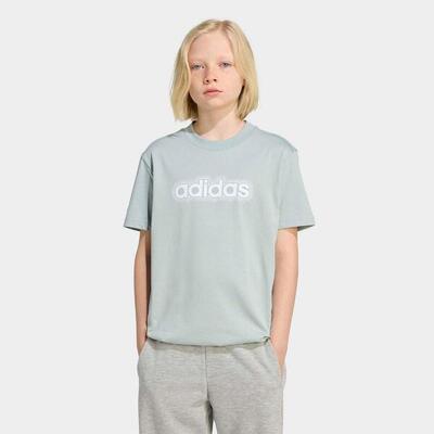 T-shirt ADIDAS bambino ginnastica regular fit cotone beige