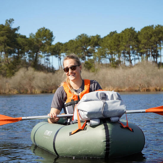Kajak Packraft aufblasbar Fluss TPU 1-Sitzer - PR100