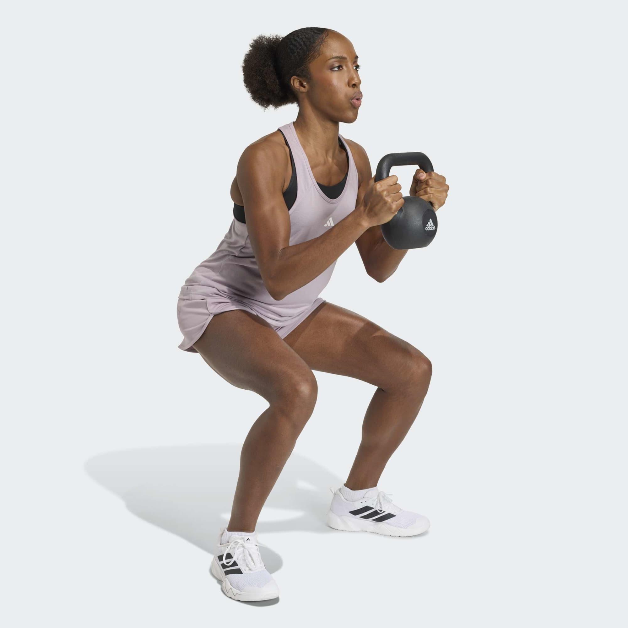 Fitnesstop voor dames lichtroze 6/6