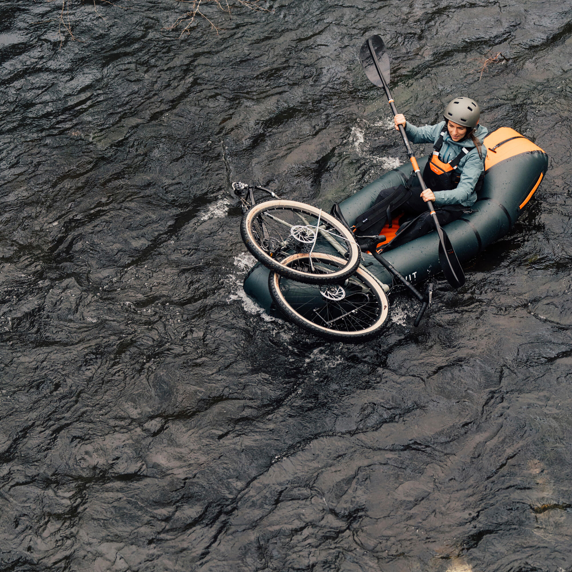 Kajak Packraft 500 aufblasbar TPU Fluss wasserdichter RV 1-Sitzer - PR500 17/22