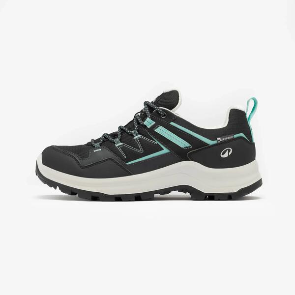 Black low-cut waterproof hiking shoe