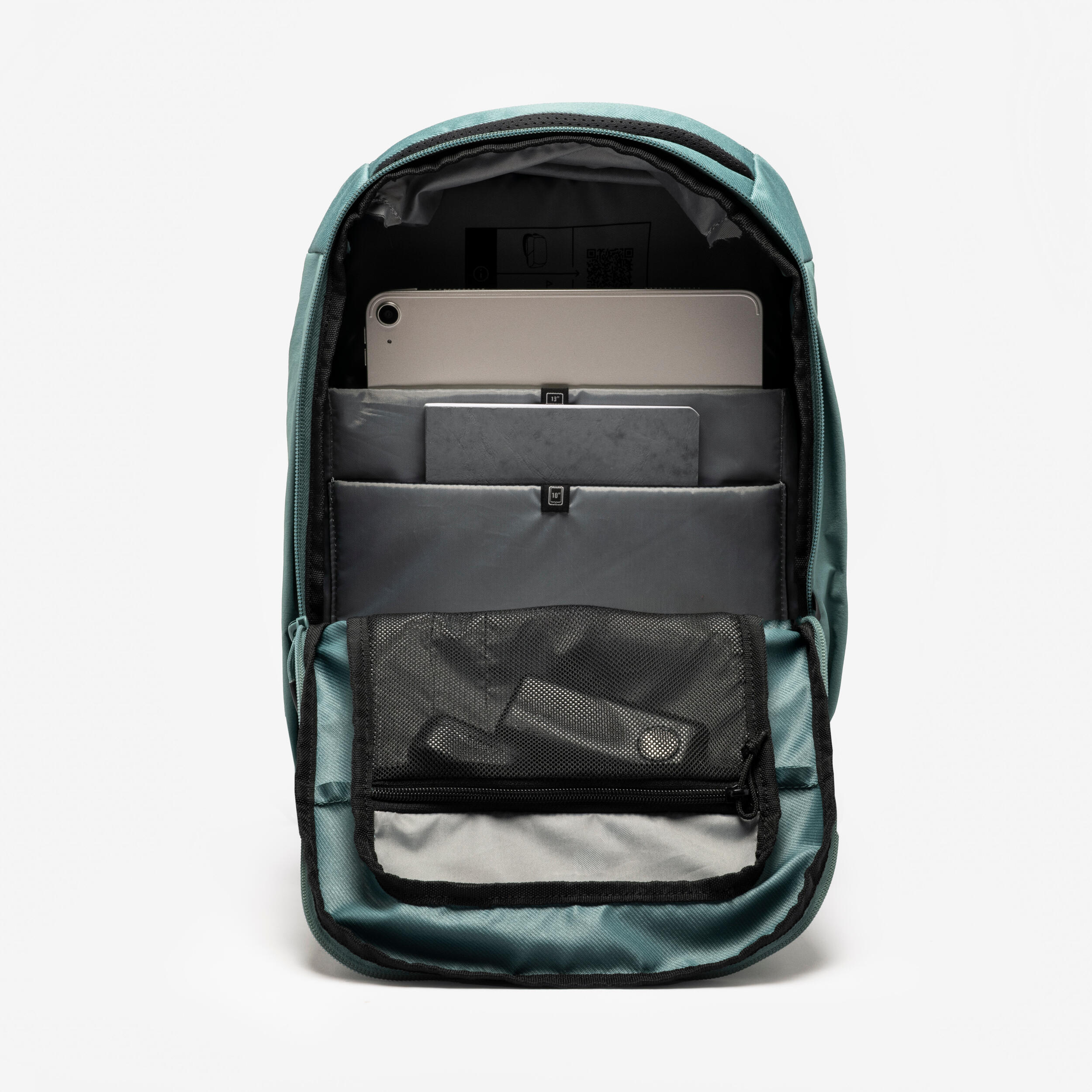 16L Multi-Pocket-Wanderrucksack, Escape 500 Grün 8/14