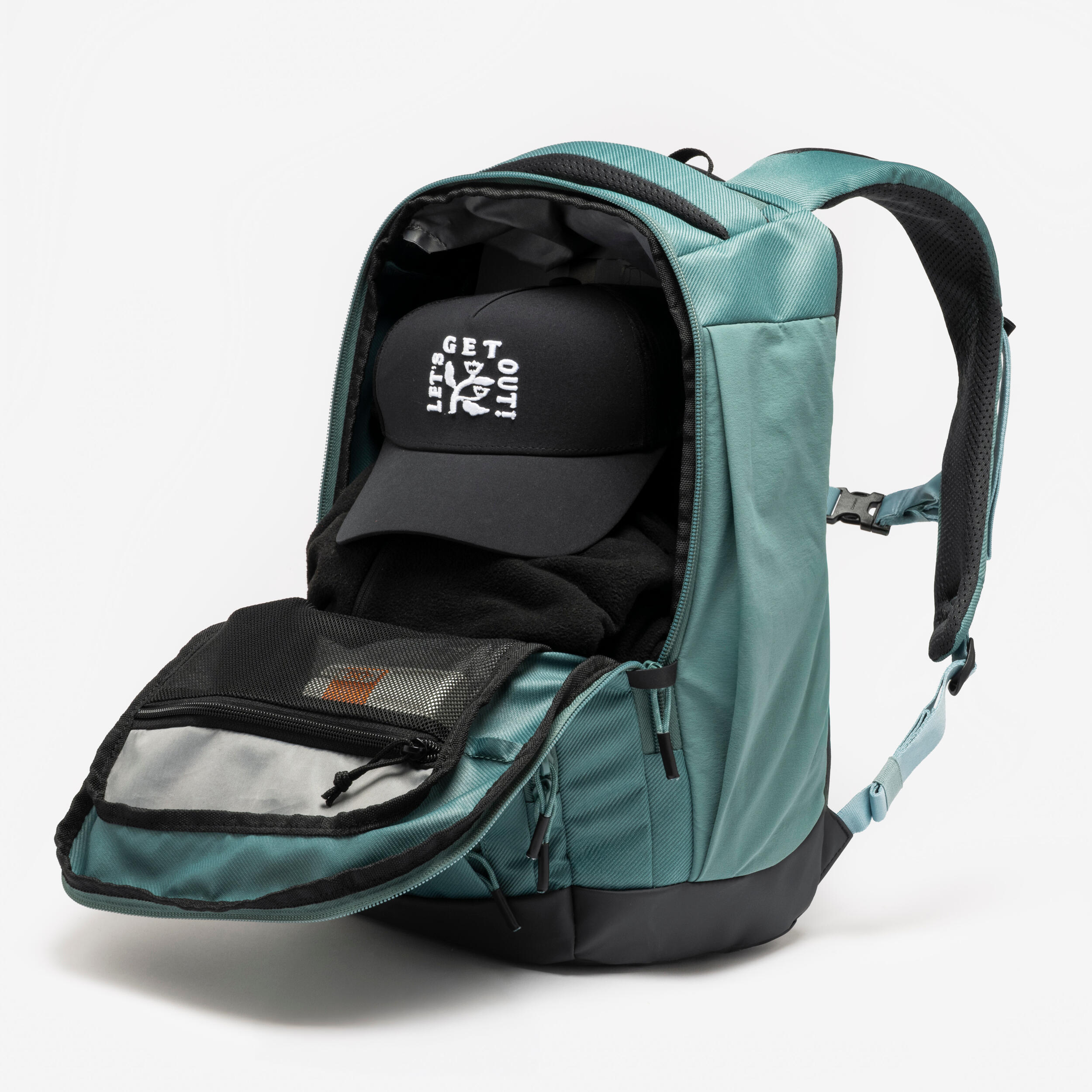 16L Multi-Pocket-Wanderrucksack, Escape 500 Grün 7/14