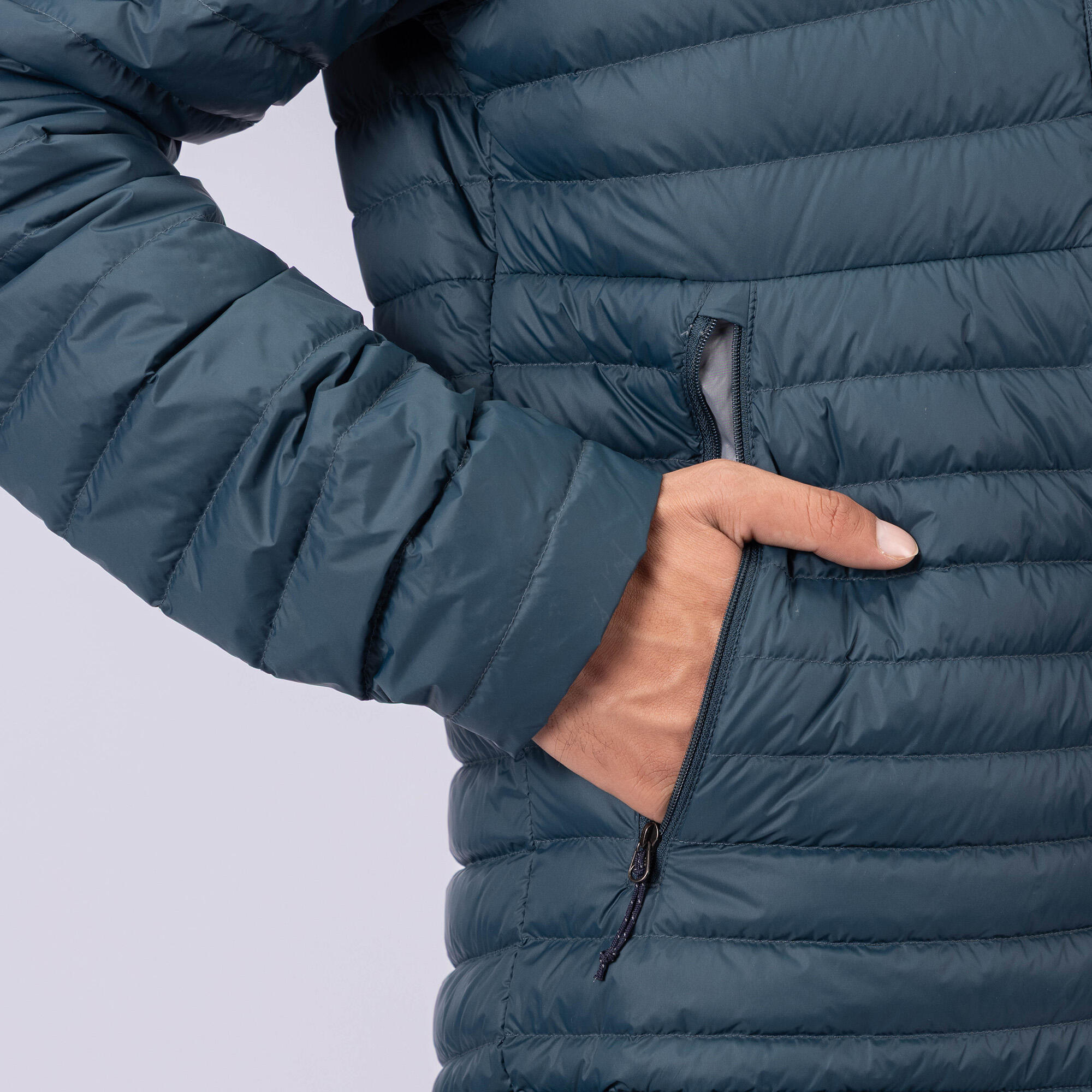 Men Puffer Down Jacket For Trekking MT100 -5°C Blue