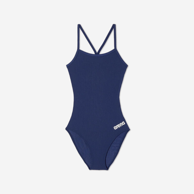 Costum de baie întreg înot Arena solid Bleumarin Damă