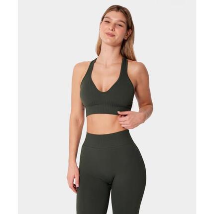 Biustonosz bezszwowy Carpatree Élite zielony