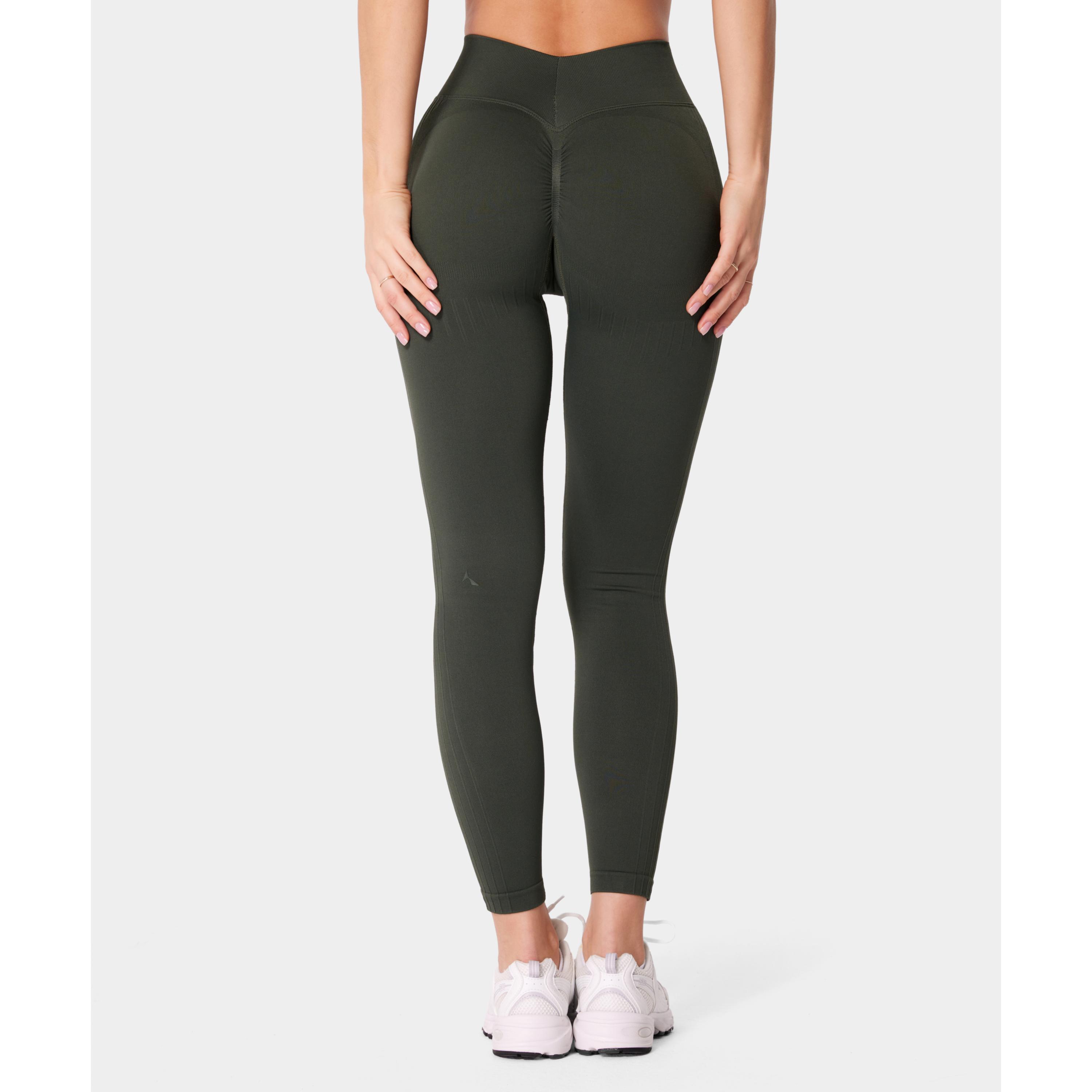 Legginsy bezszwowe Carpatree Elite zielone 3/5
