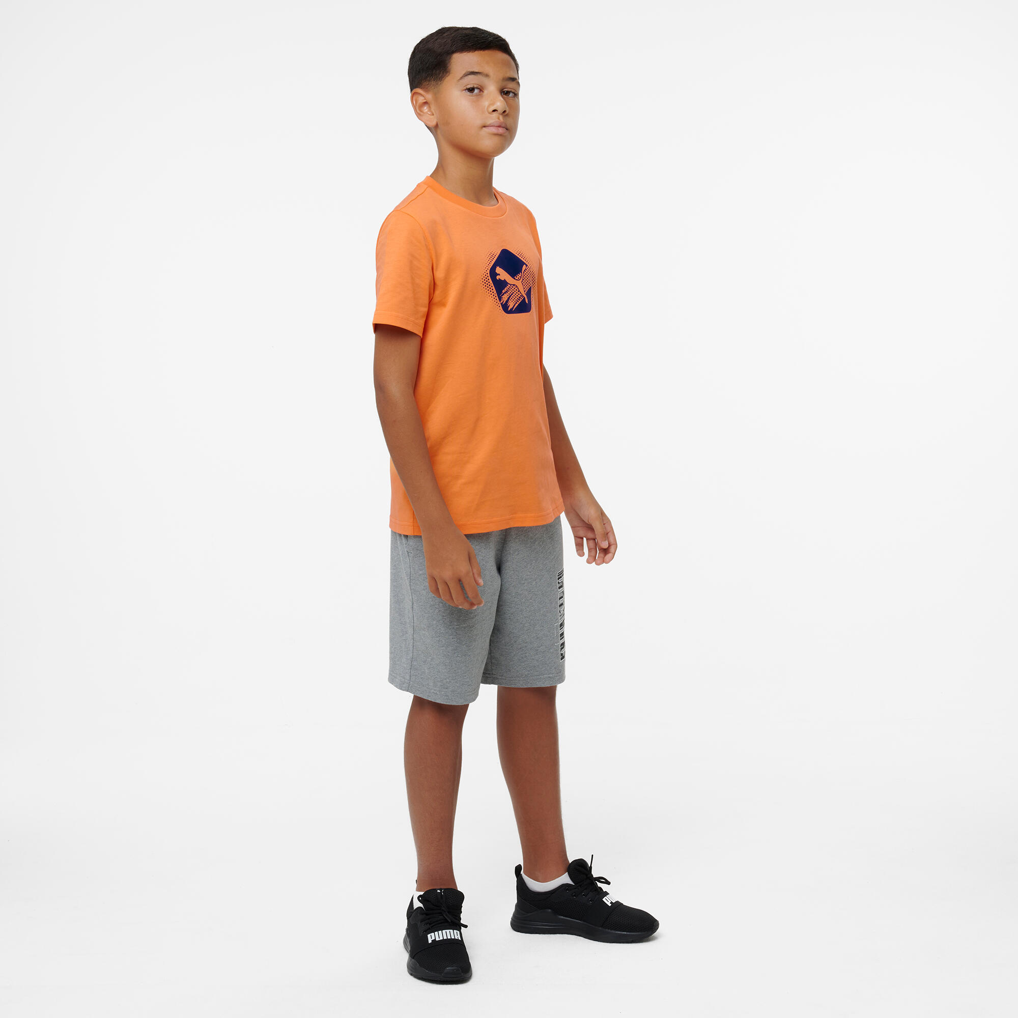 T-shirt coton imprimé enfant, orange 5/5