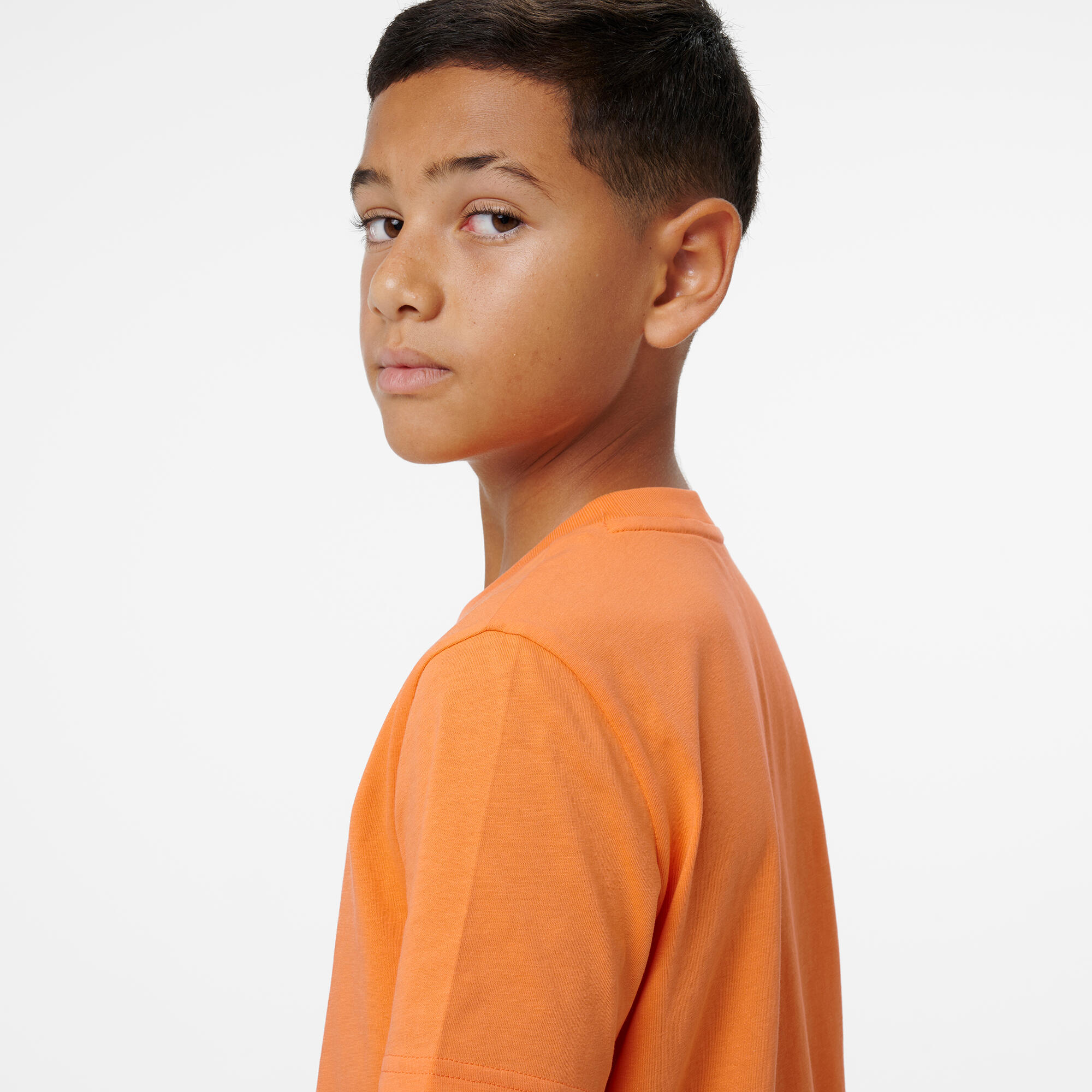 T-shirt coton imprimé enfant, orange 4/5
