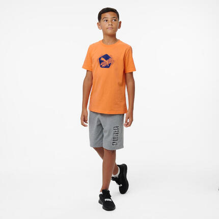 T-shirt coton imprimé enfant, orange