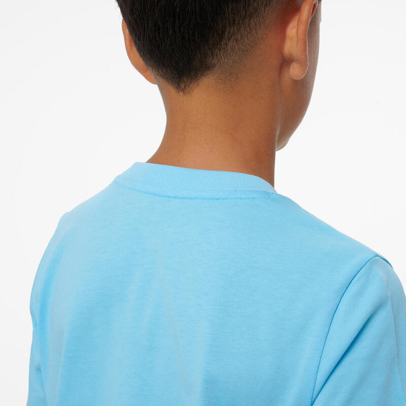 Tricou Puma din bumbac albastru, copii