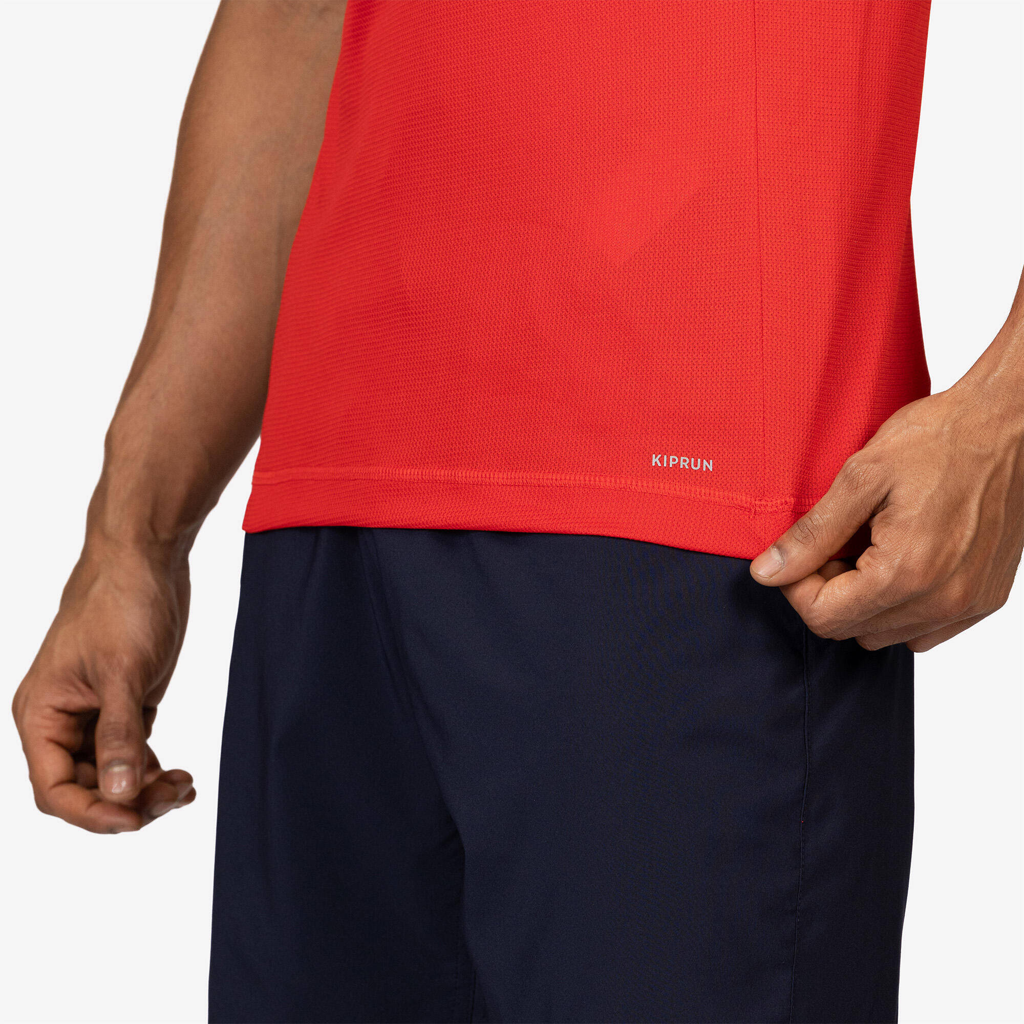 Men Running T-Shirt Breathable, Quick Dry, Kiprun 100 - Red -  3