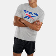 Tricou Reebok din bumbac cu logo, gri, bărbați