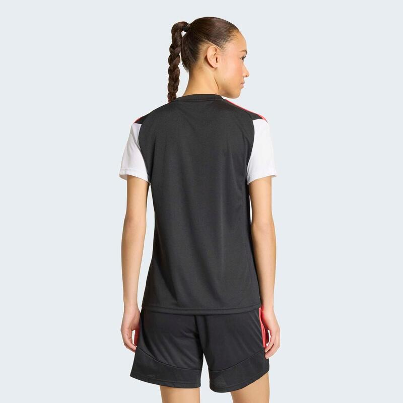 Tricou de antrenament ADIDAS Tiro 26, negru-roșu, DAMĂ