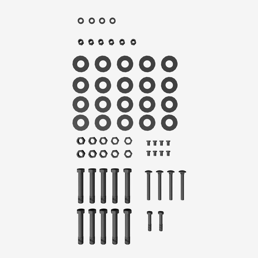 Hardware kit, spare part for the Rack 300kg Pro
