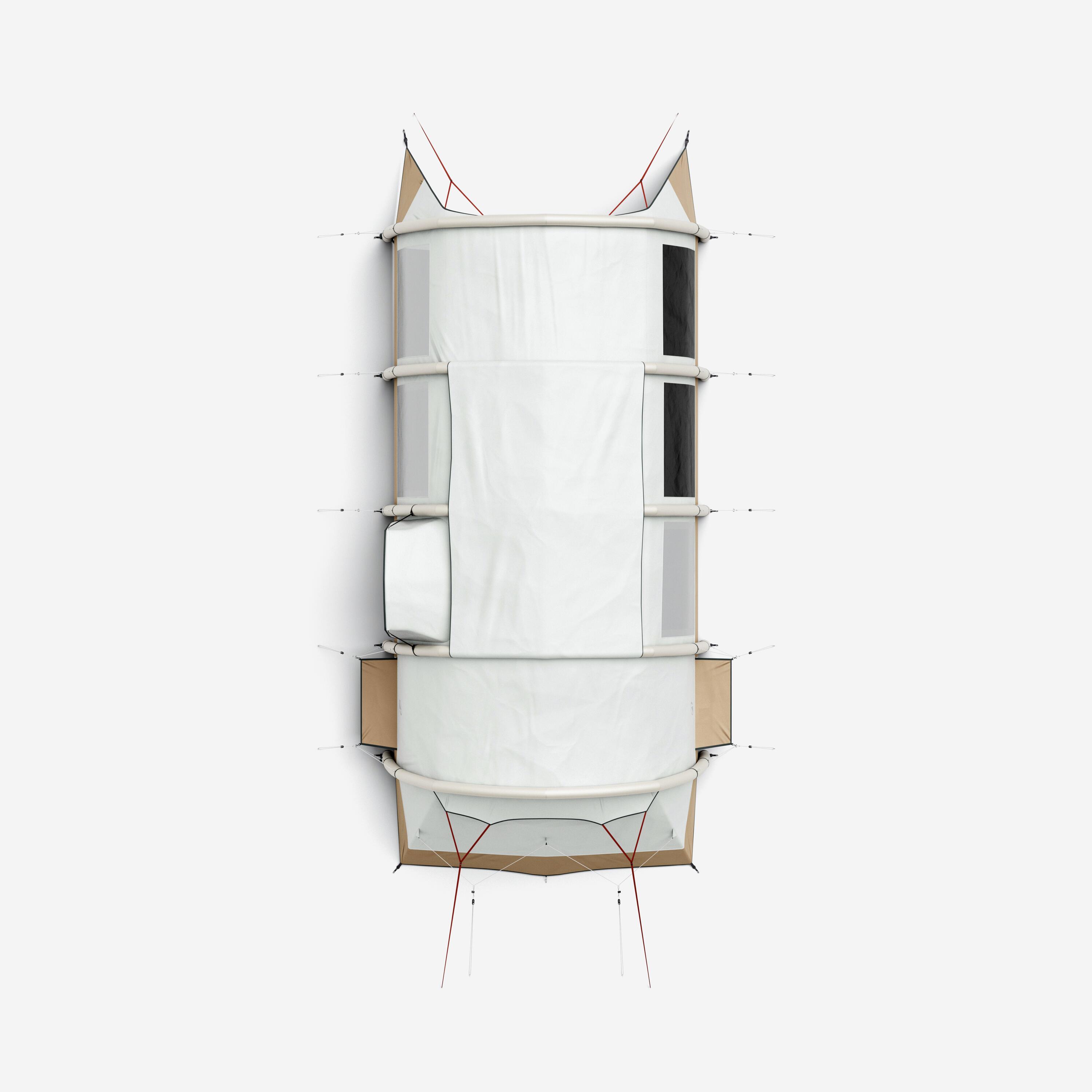 Tente de camping gonflable 4 places 2 chambres, Fresh&Black, Air Seconds 4.2 XXL 10/22