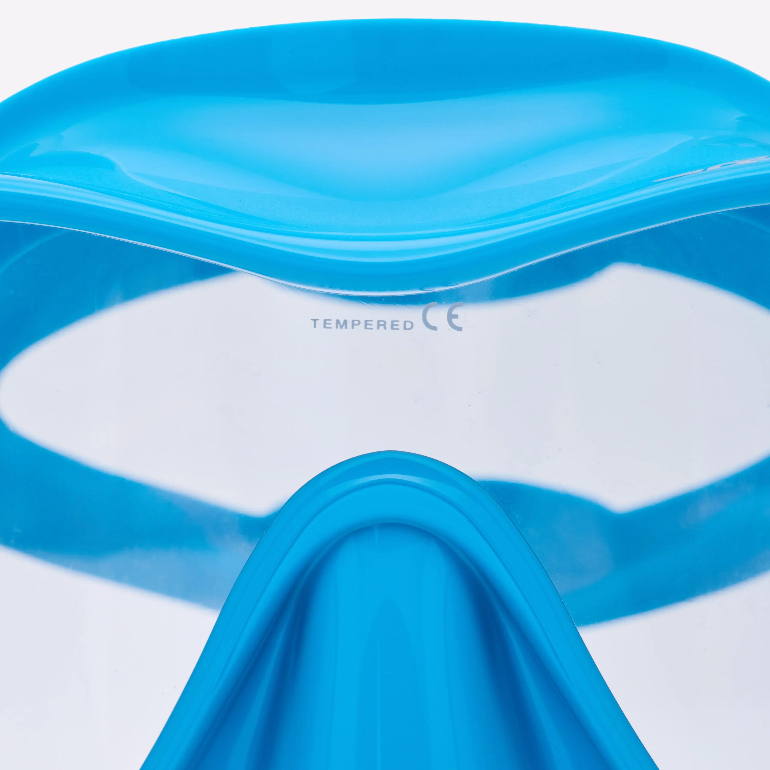 Masque Plongée CRESSI Frameless, sans cerclage avec surmoulage, F1 Turquoise 6/9