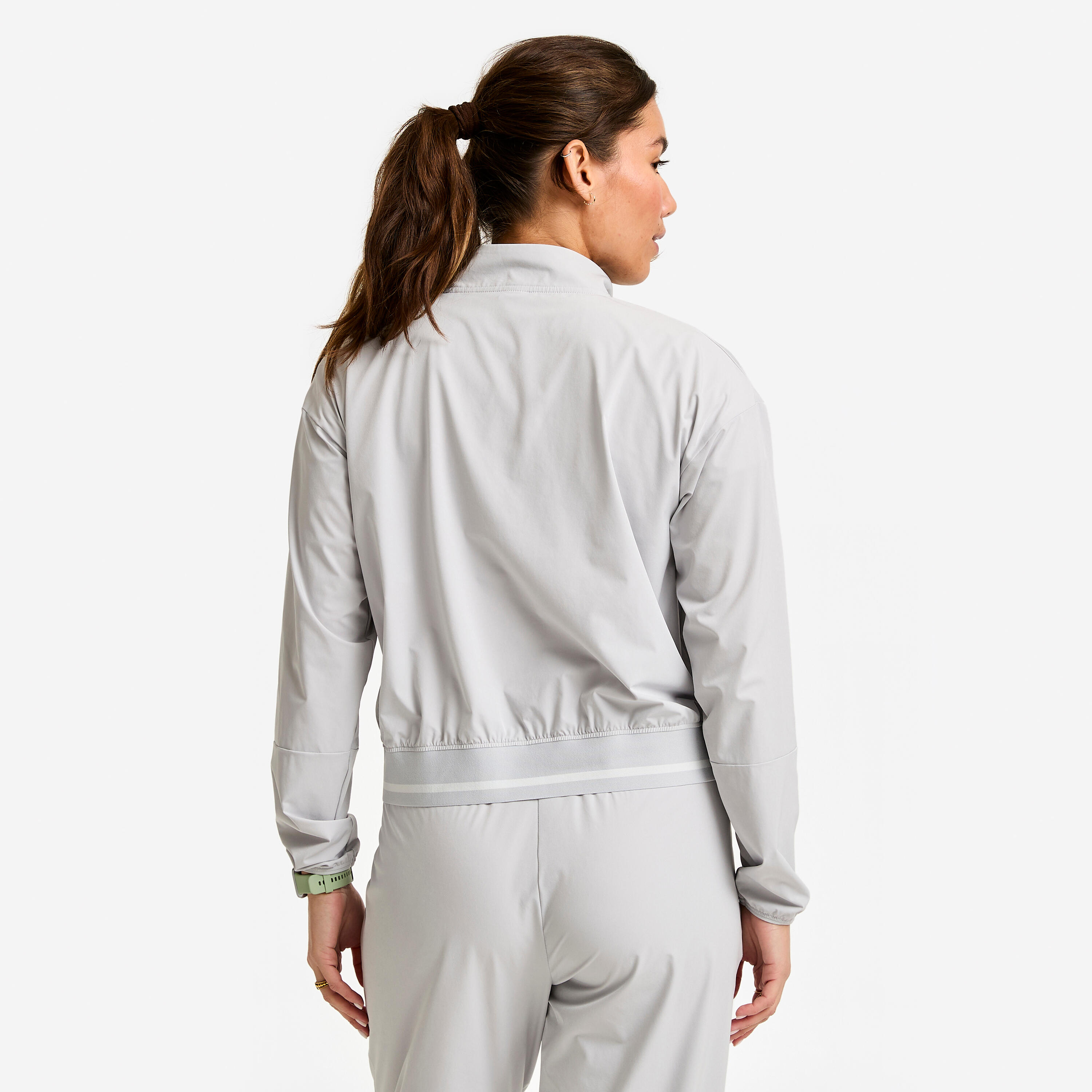 Chandail à fermeture à glissière partielle en toile femme 3/6
