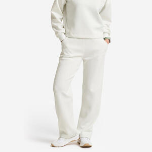 Pantalón Jogger Fitness Mujer Blanco Cómodo Algodón