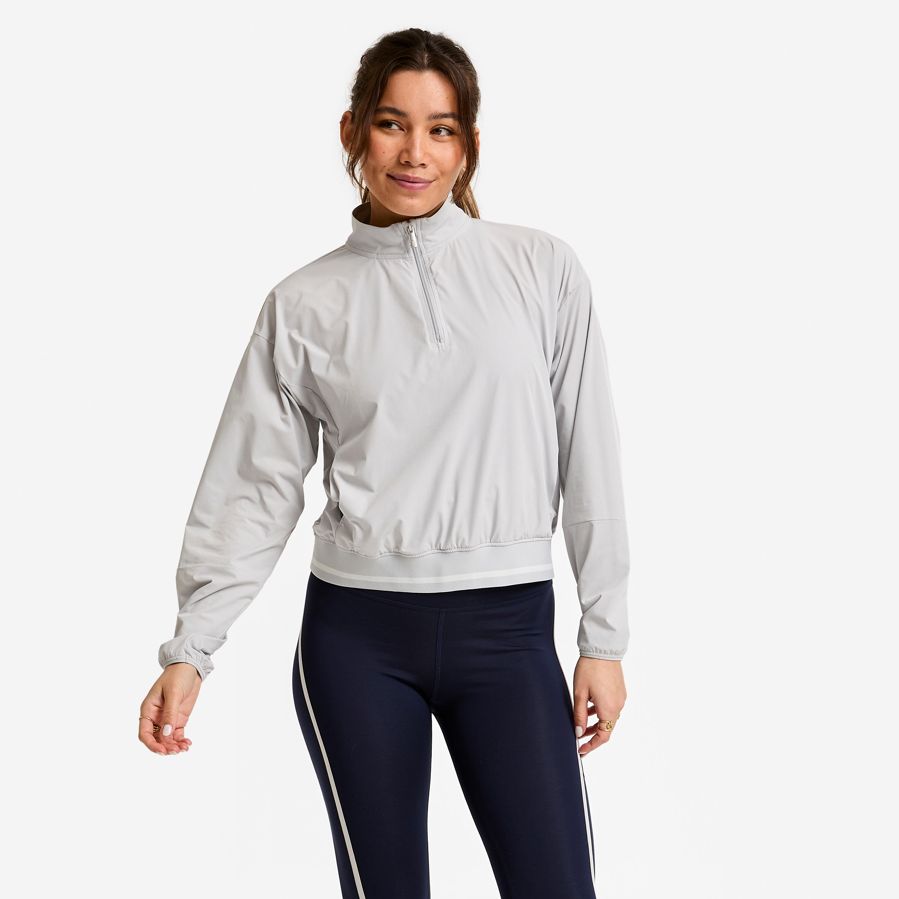 Women’s Half-Zip Woven Sweatshirt - DOMYOS