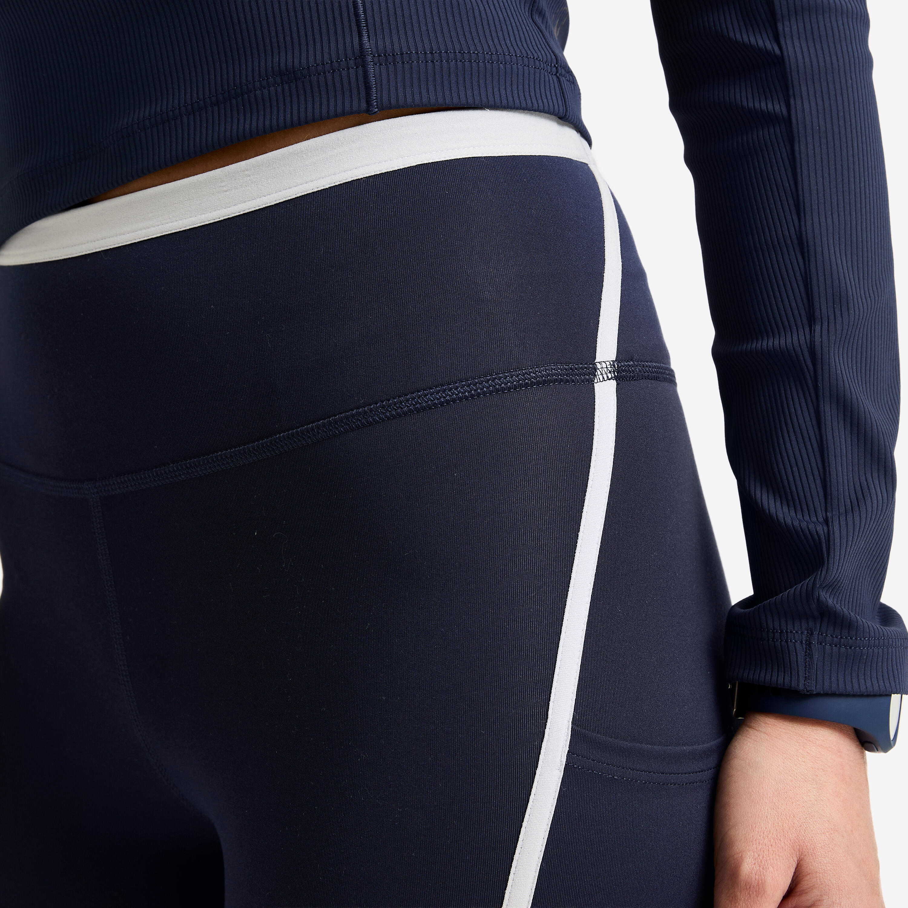 Legging avec bandes taille haute femme - DOMYOS