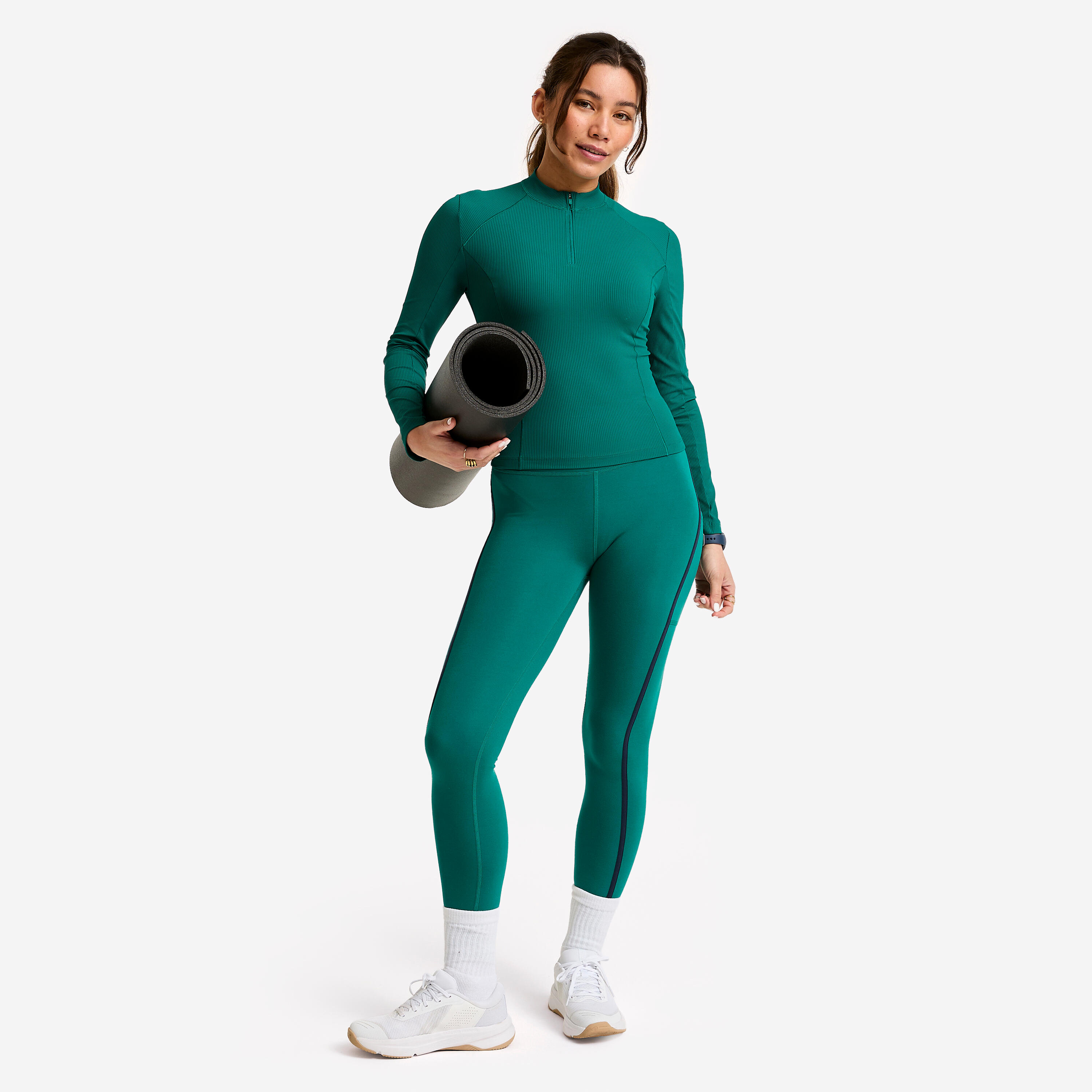 Legging avec bandes taille haute femme 2/6