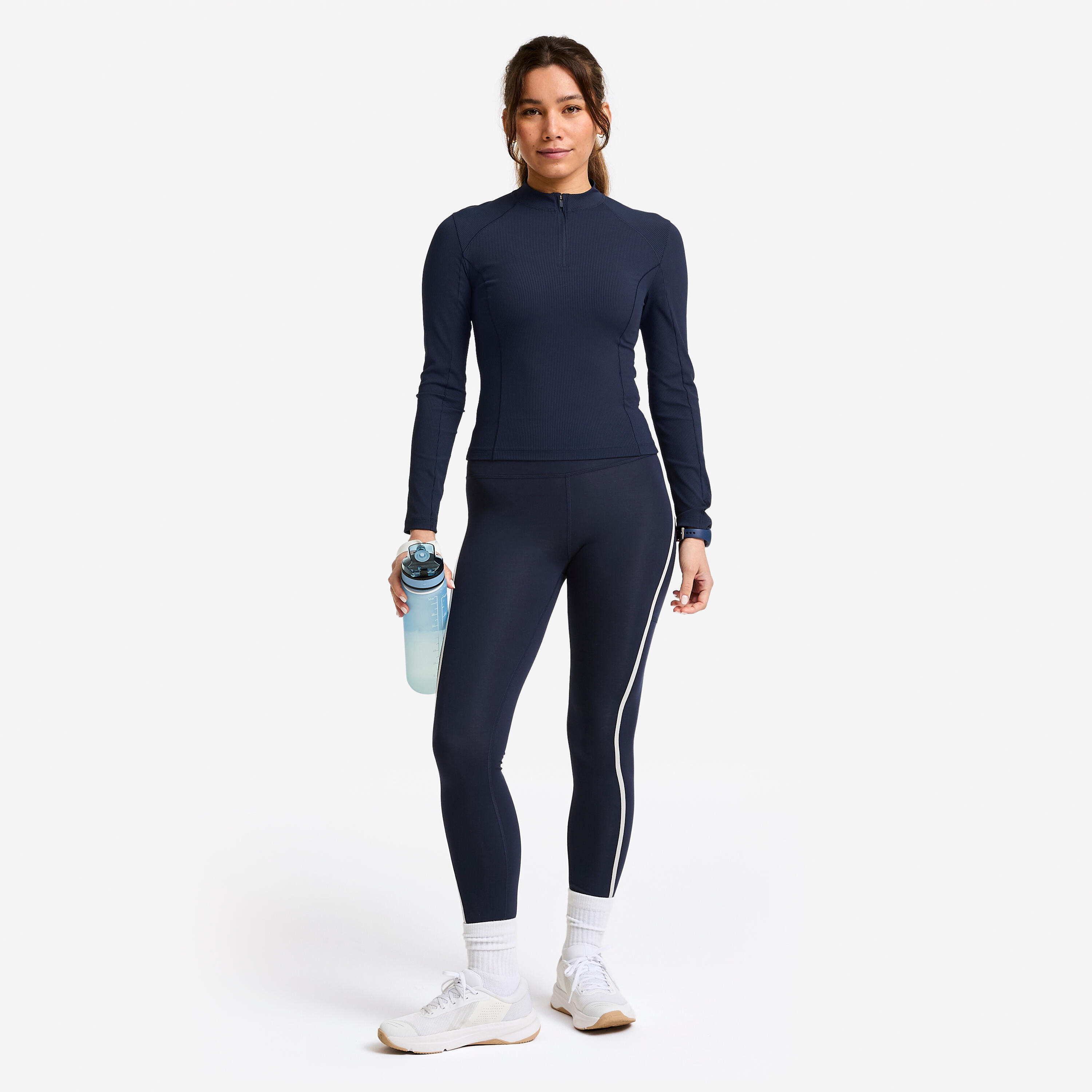 Legging avec bandes taille haute femme 2/7
