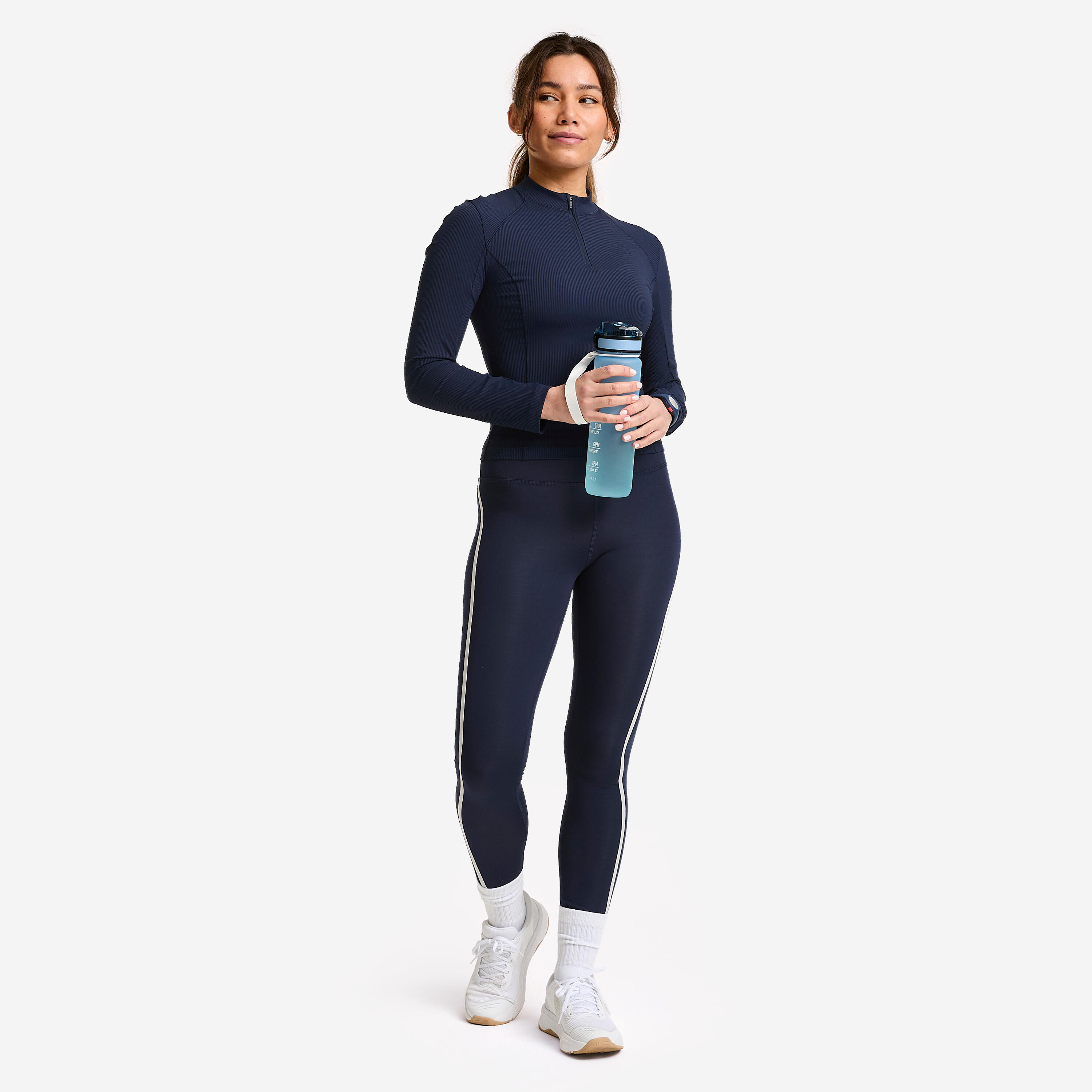 Chandail à manches longues à demi-zip femme 2/6