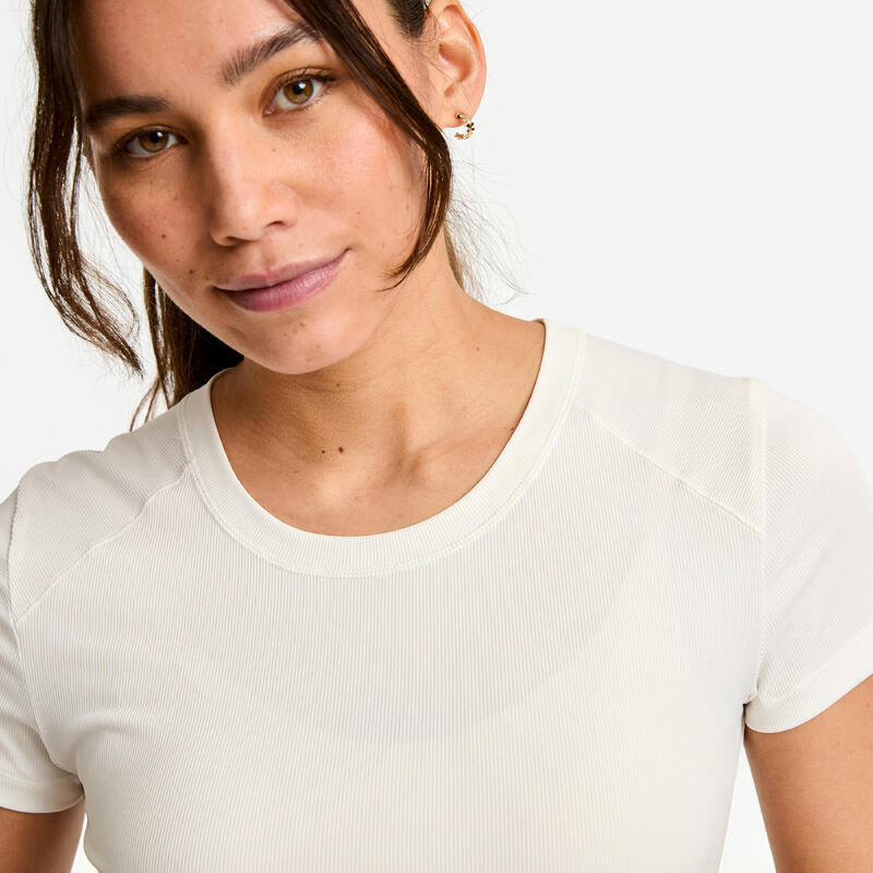 Tricou reiat pentru sport Alb Damă