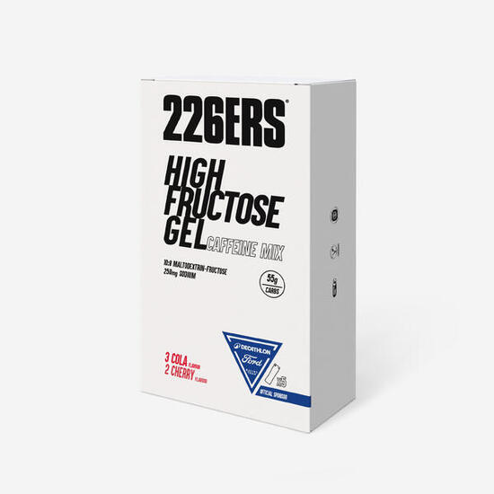 Multipack Gel 1:0,8 hoher Fruktosegehalt mit Koffein 5 × 80 g