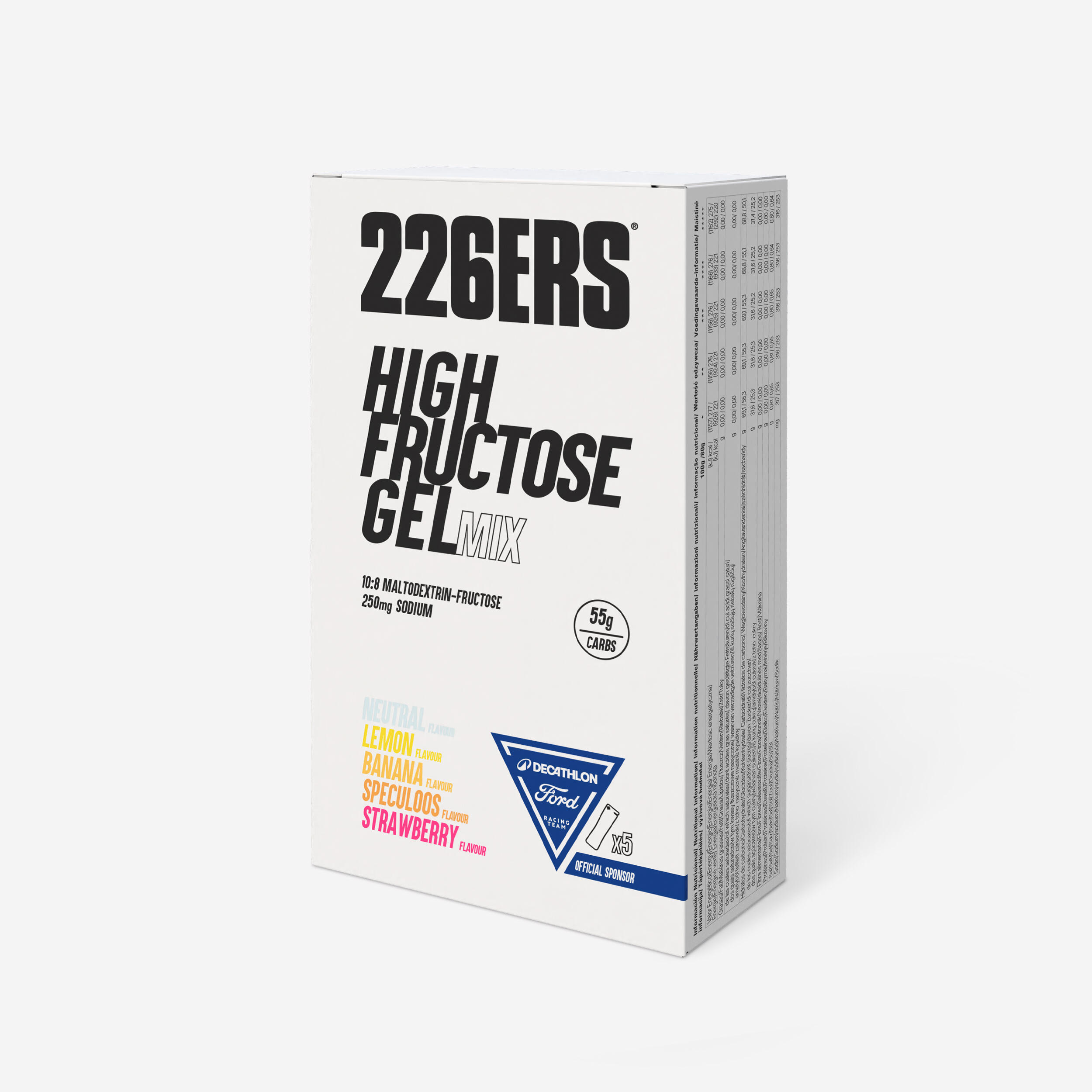 Mix gel 1:0.8 haute teneur en fructose, 5x80g