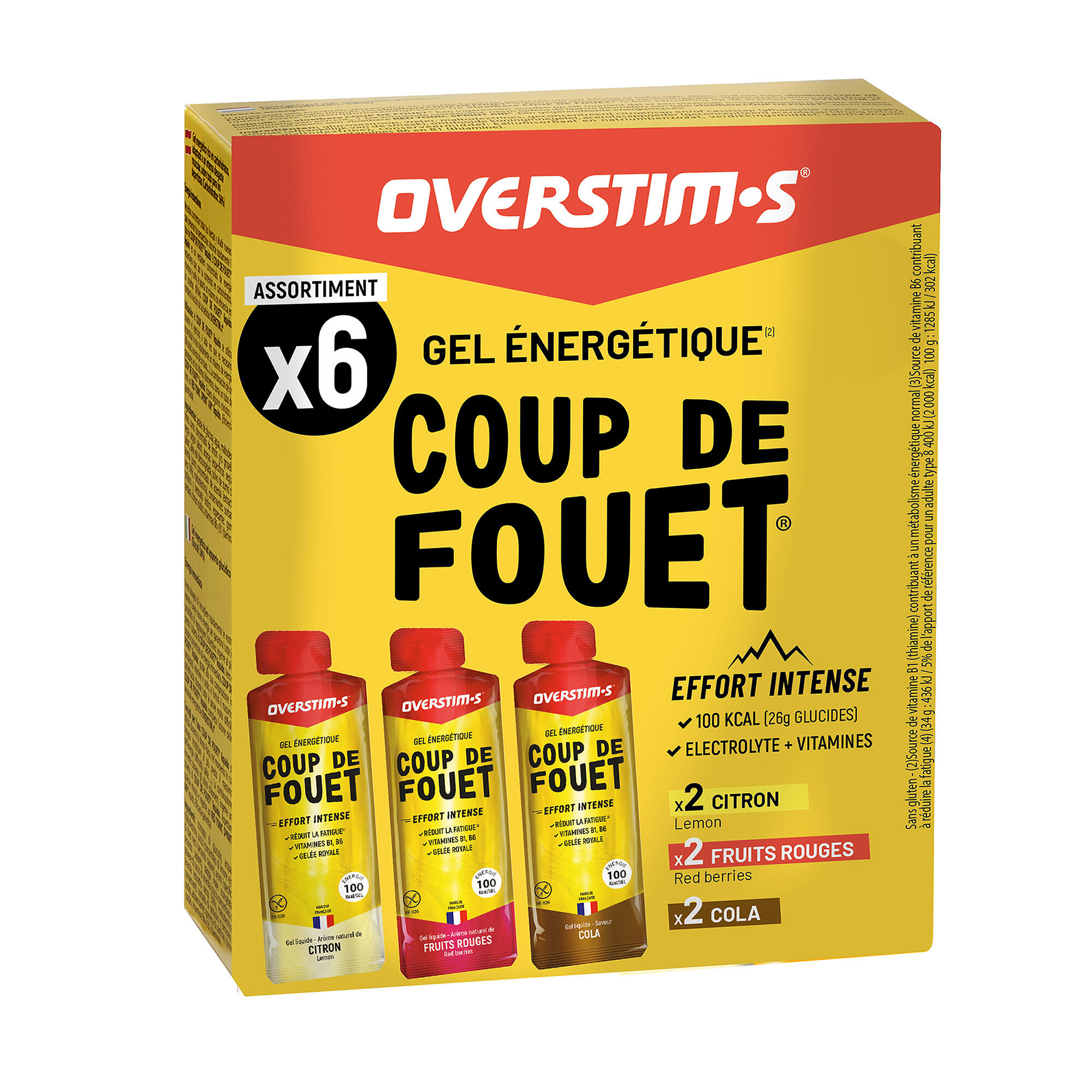 Mix gels énergétiques, Coup De Fouet 6x34g