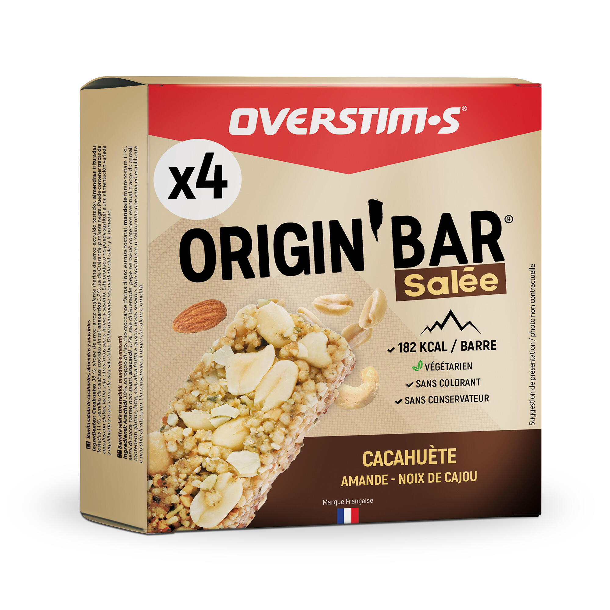 Baton energetyczny OVERSTIM.S Origin Bar słony 4x35 g