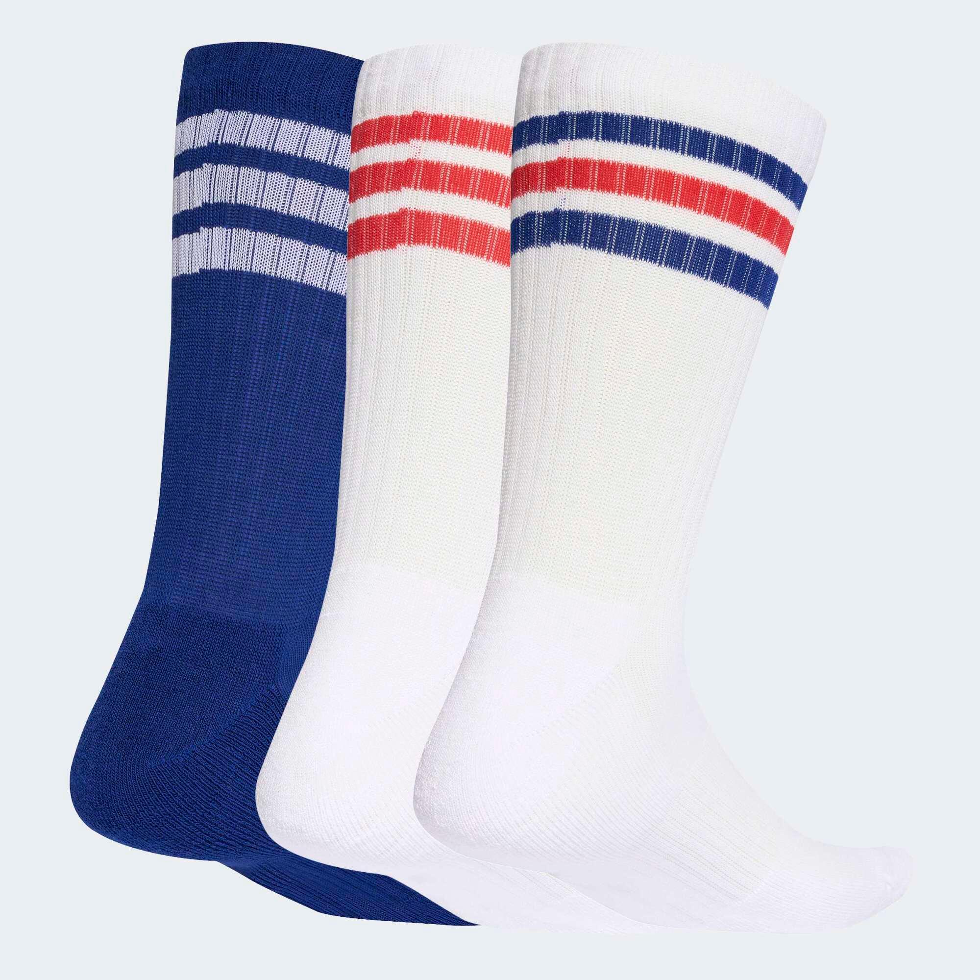 Lot de 3 paires de chaussettes Adidas tricolore au couleur de la FRANCE 4/6