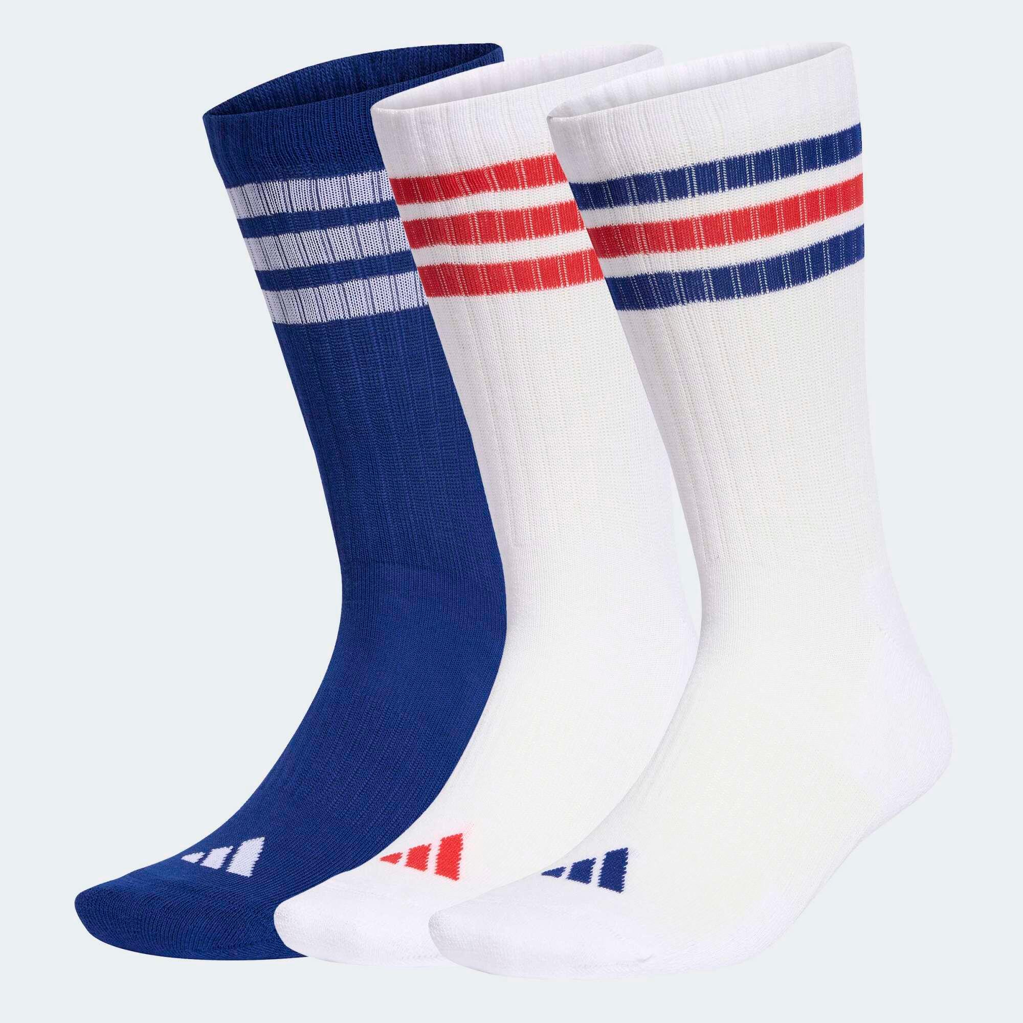 Lot de 3 paires de chaussettes Adidas tricolore au couleur de la FRANCE 1/6
