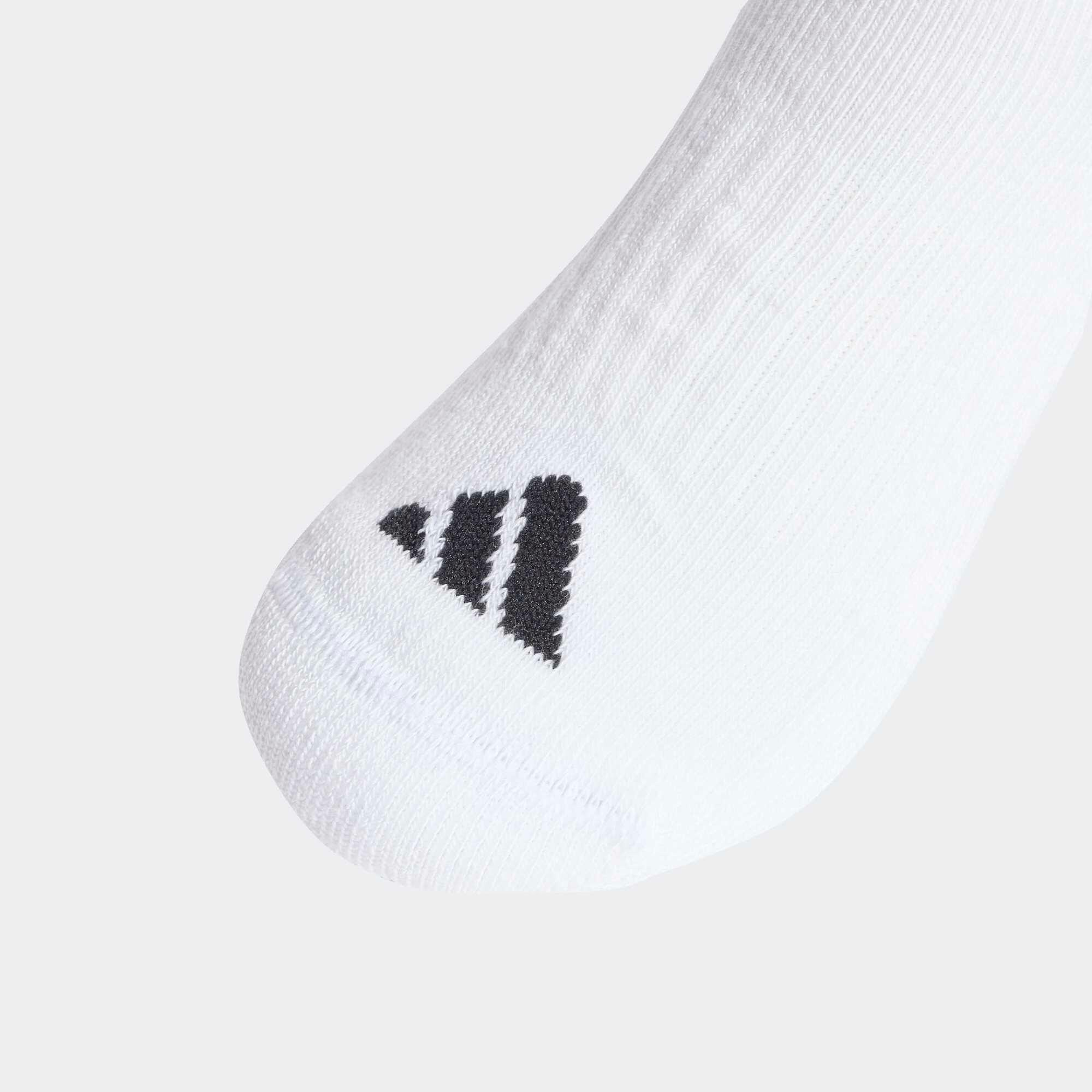 Chaussettes de sport Adidas Junior x 3 blanc 3/4