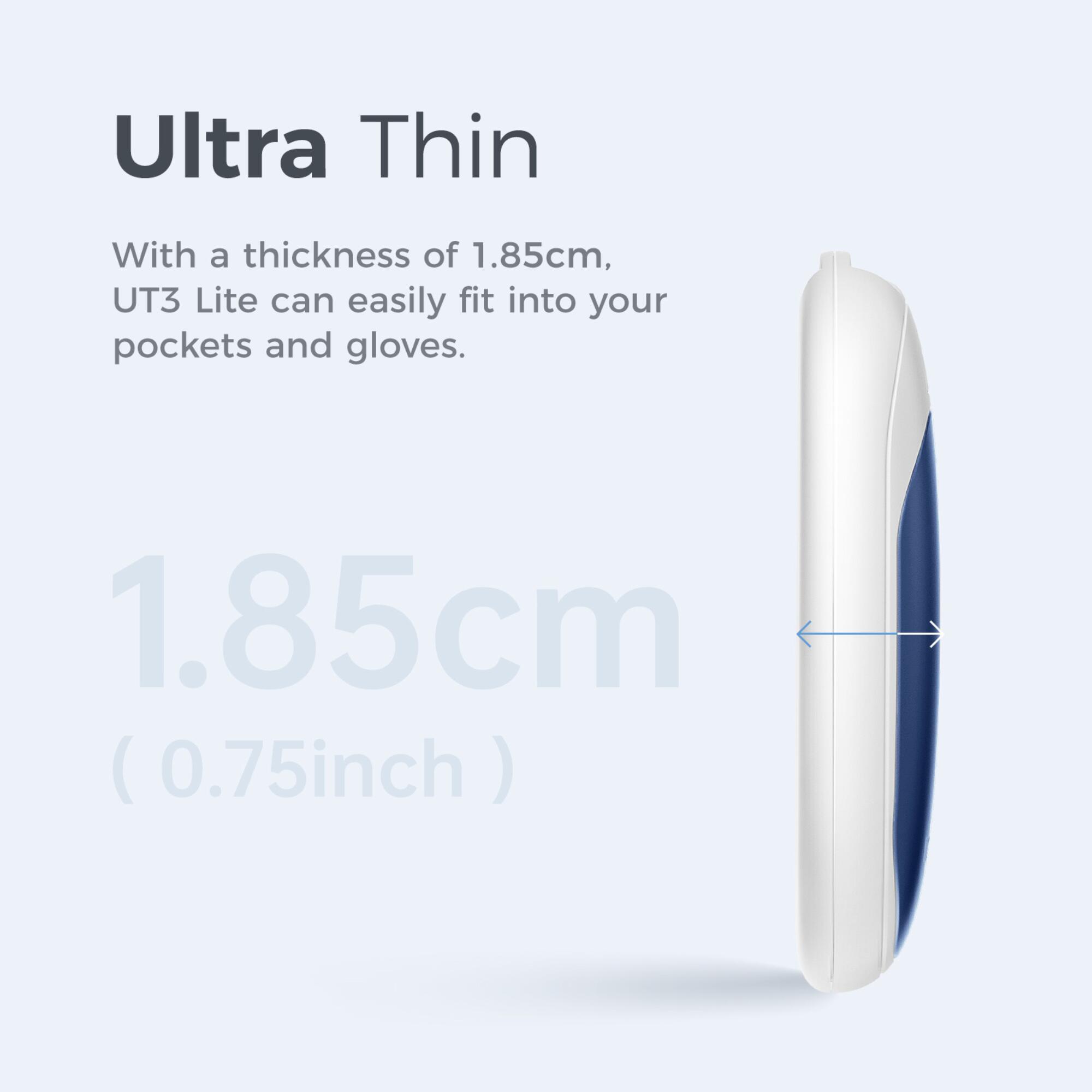 Scaldini riutilizzabili Ocoopa UT3 Lite+ blu 2/4