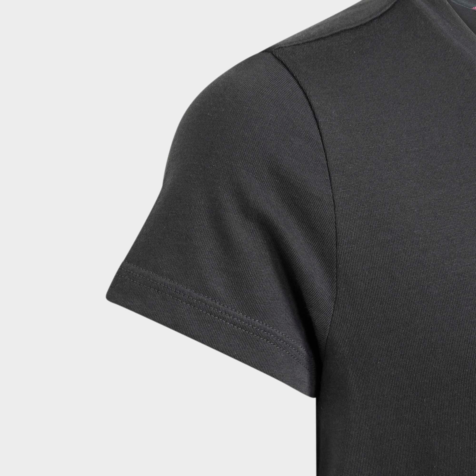 Camiseta ADIDAS Niños Gris Rosa Algodón 4/5