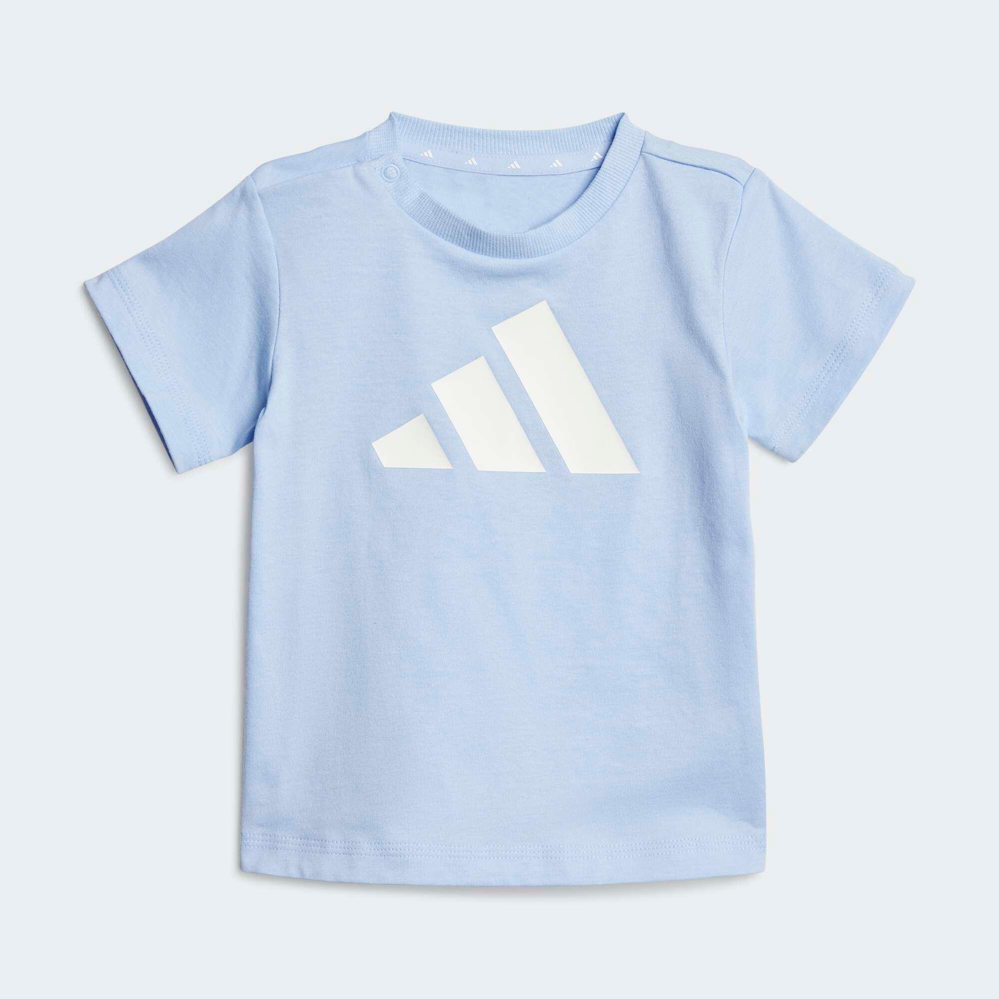 Calções e T-Shirt de Ginástica para Bebé em Algodão Azul 8/8