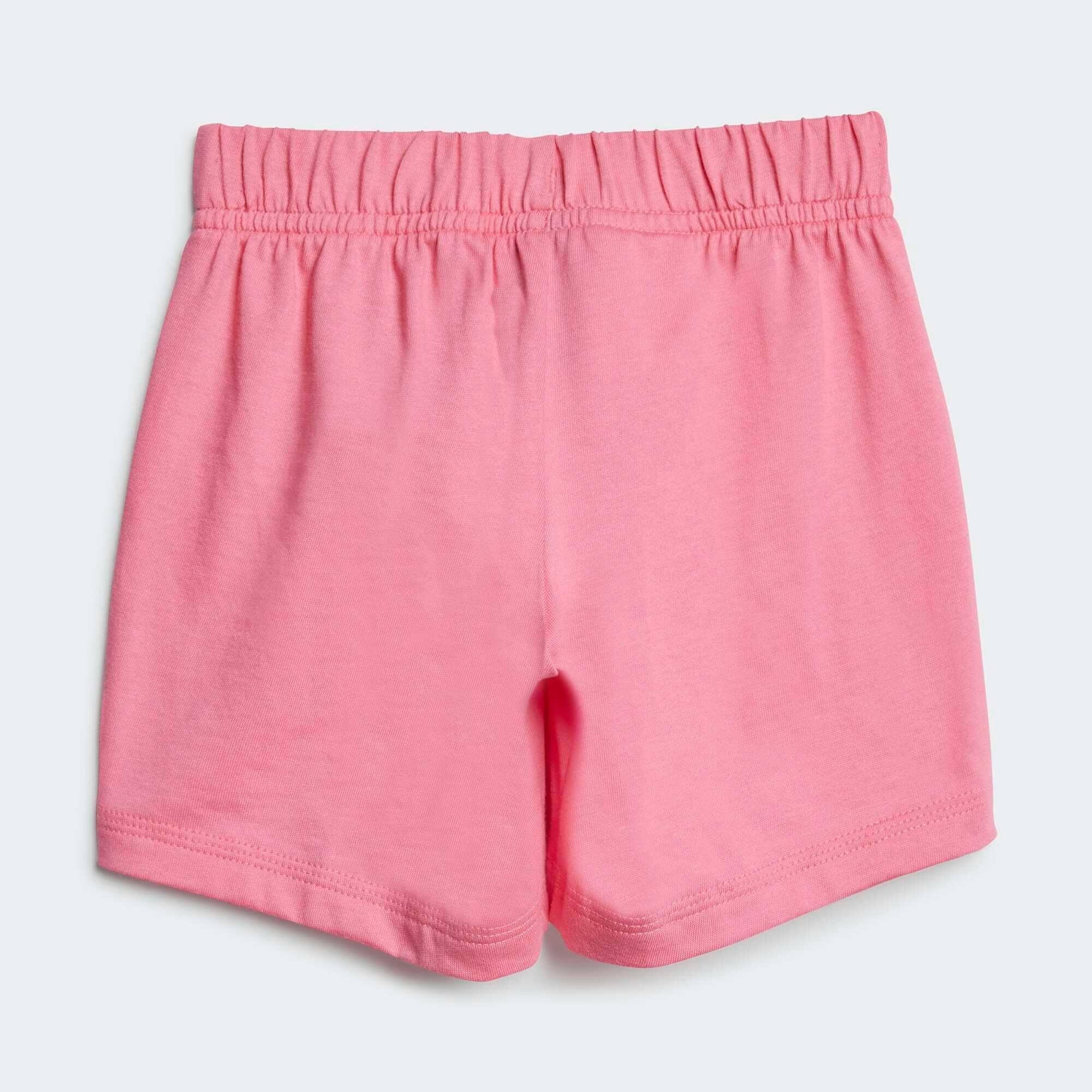 Calções e T-Shirt de Ginástica para Bebé em Algodão Rosa 5/7