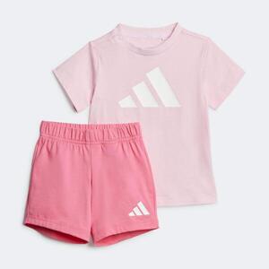 Camiseta + Pantalón Corto Bebé Rosa Algodón