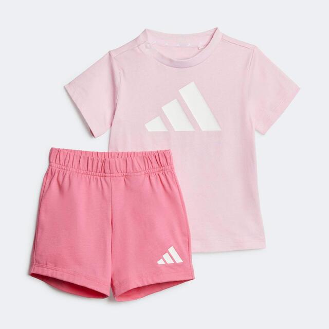 Set Shorts T-Shirt Kinder Baumwolle - rosa